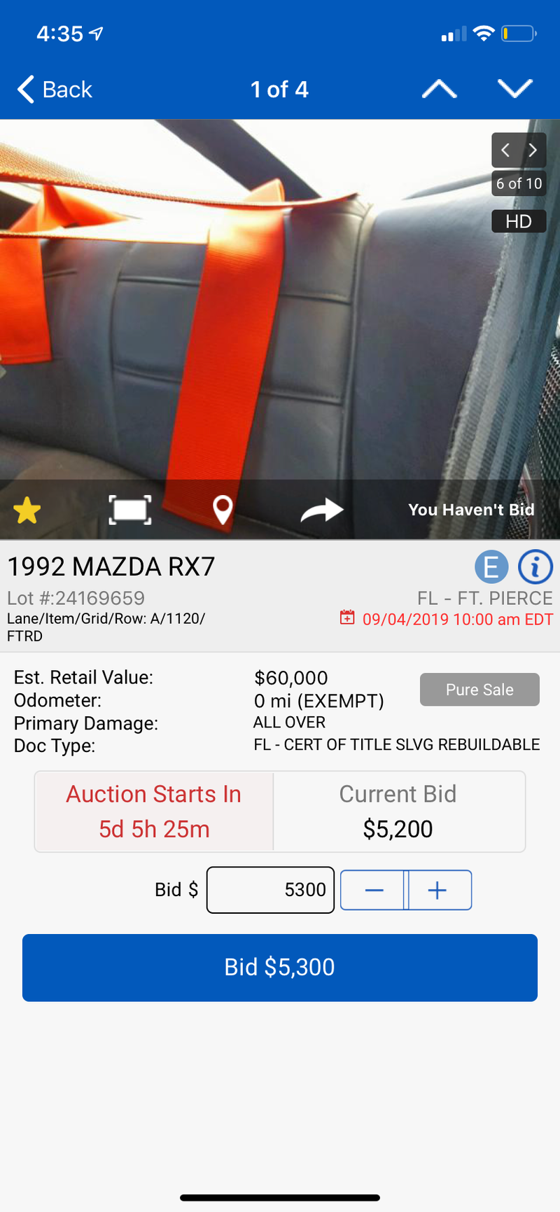Illustration for article titled HOLY SHIT THERE IS A VEILSIDE FORTUNE RX-7 FOR SALE ON COPART!!!